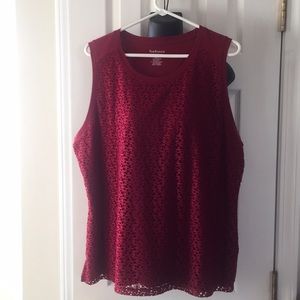 Like NEW Cranberry red sleeveless top